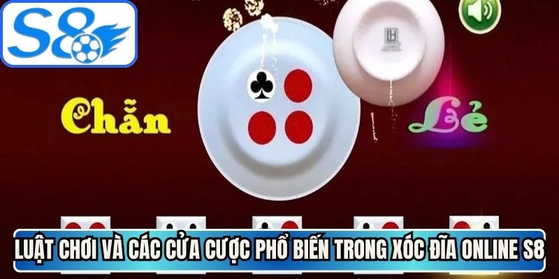 Luật chơi và các cửa cược phổ biến trong xóc đĩa online S8